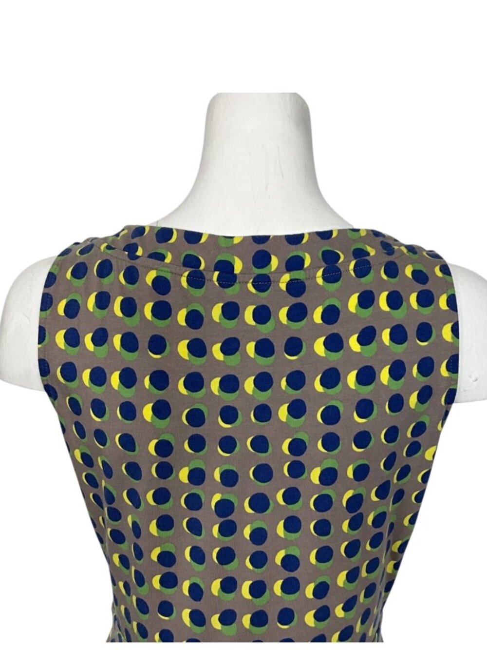 Boden Driftwood Sienna Jersey Tank Dress 8R Polka Dot - Picture 9 of 13